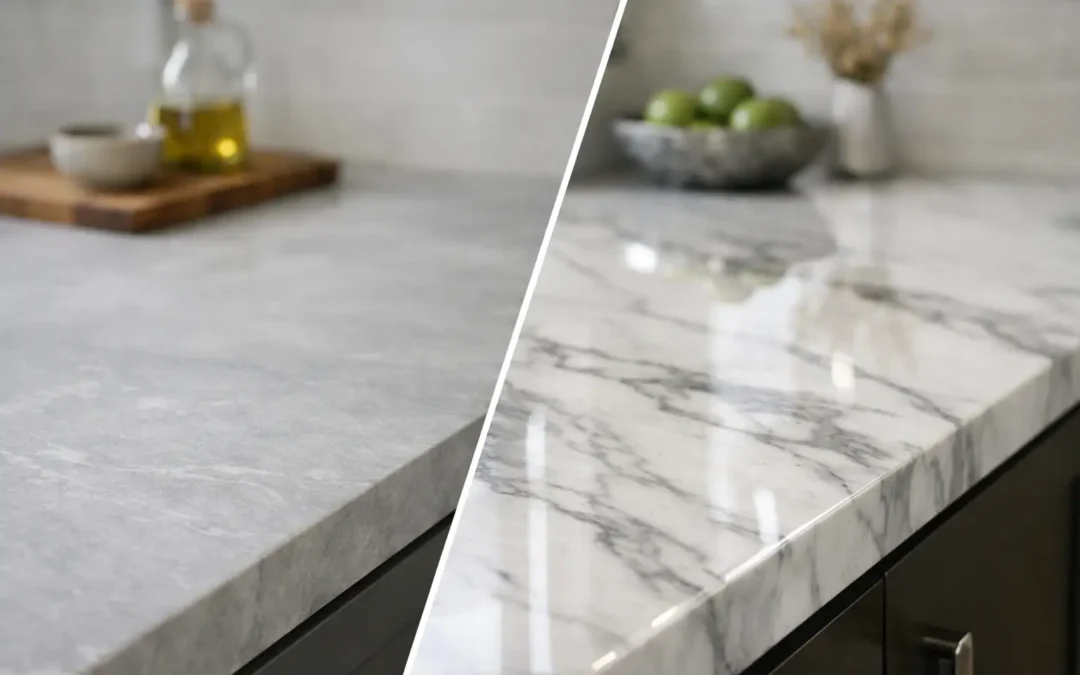 Honed vs Polished Marble Countertops