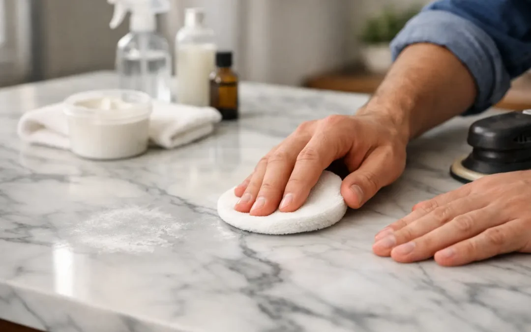 How to Fix Etching on Marble