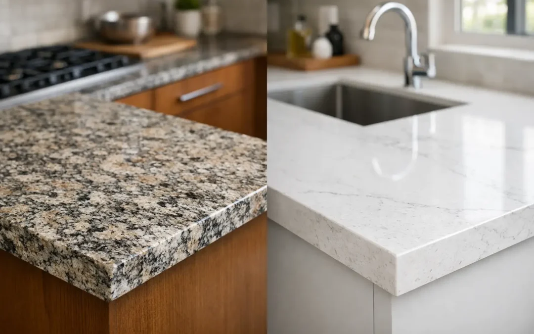 Granito vs quartzo para bancada cozinha